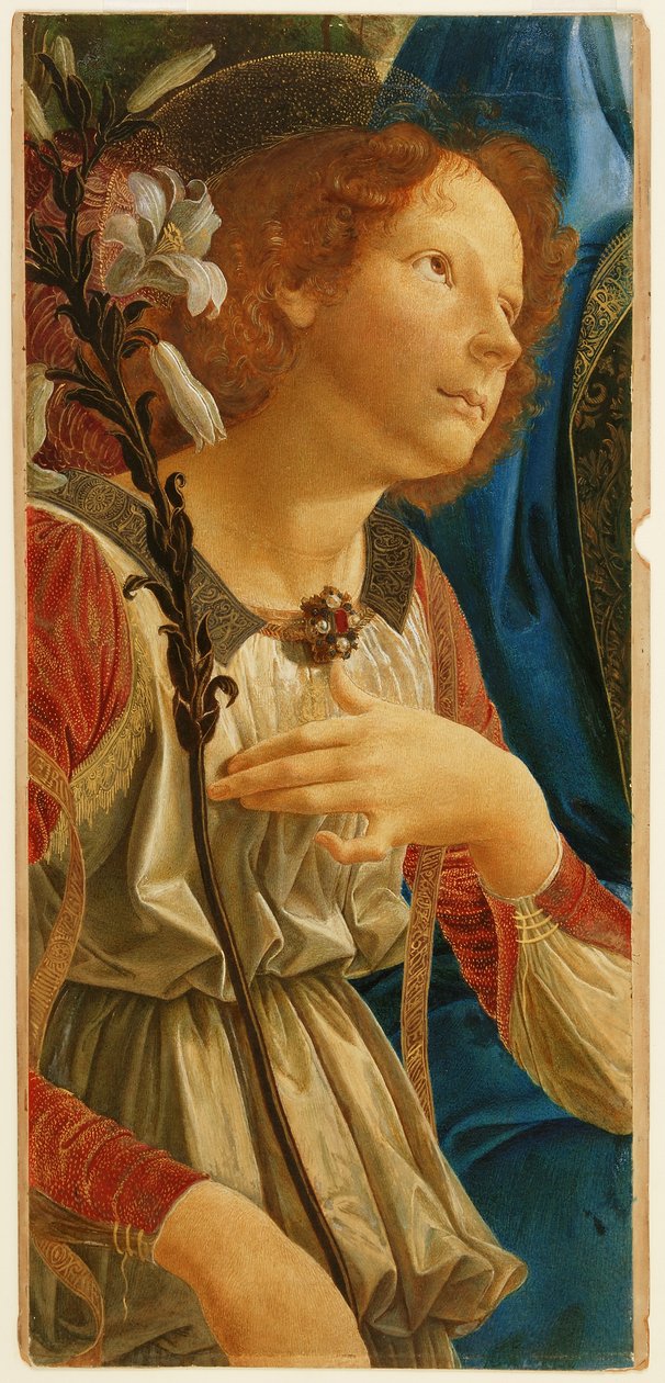 Verrocchio'dan sonra 'İki Melekli Bakire ve Çocuk'tan Melek Cebrail'in incelenmesi by Christina Herringham
