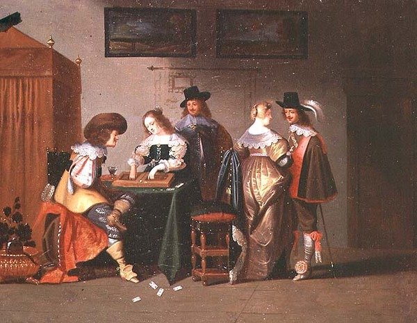 Tavla Oyuncuları, 17. yüzyıl by Christoffel Jacobsz van der Lamen
