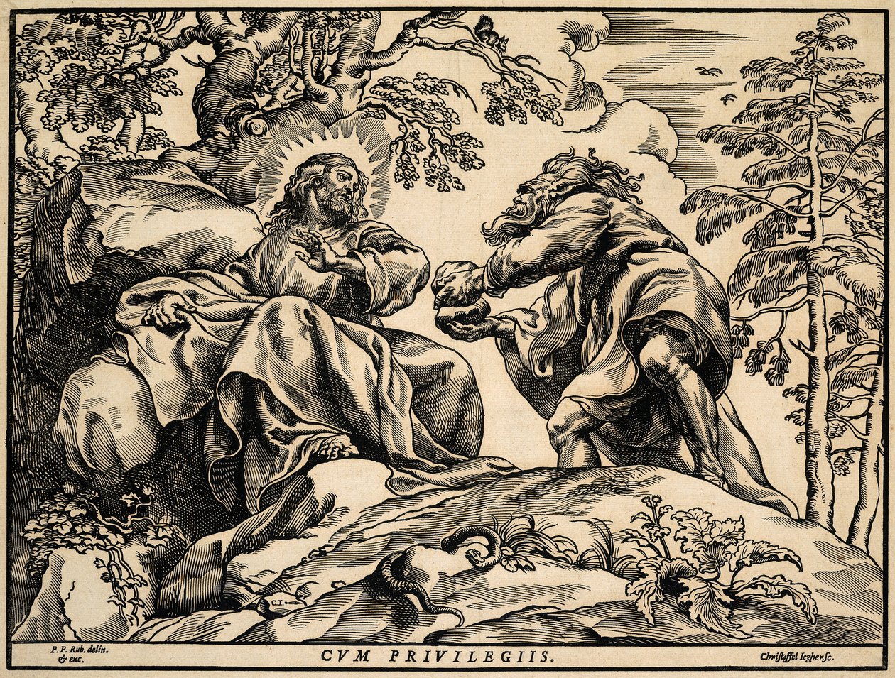 Şeytan tarafından Mesih'in Ayartılması by Christoffel Jegher
