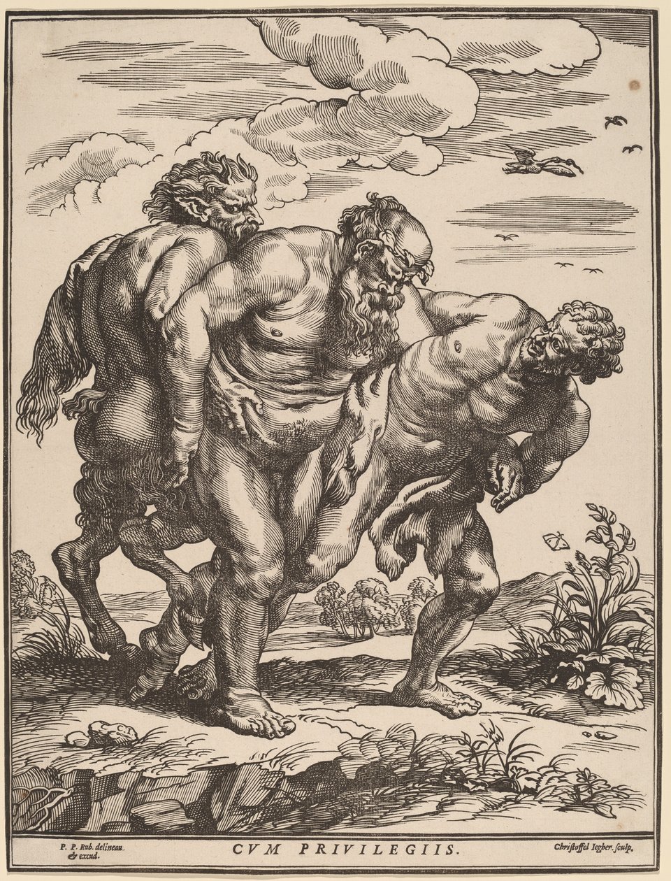 Bir Satyr ve Faun Eşliğinde Silenus by Christoffel Jegher after Sir Peter Paul Rubens