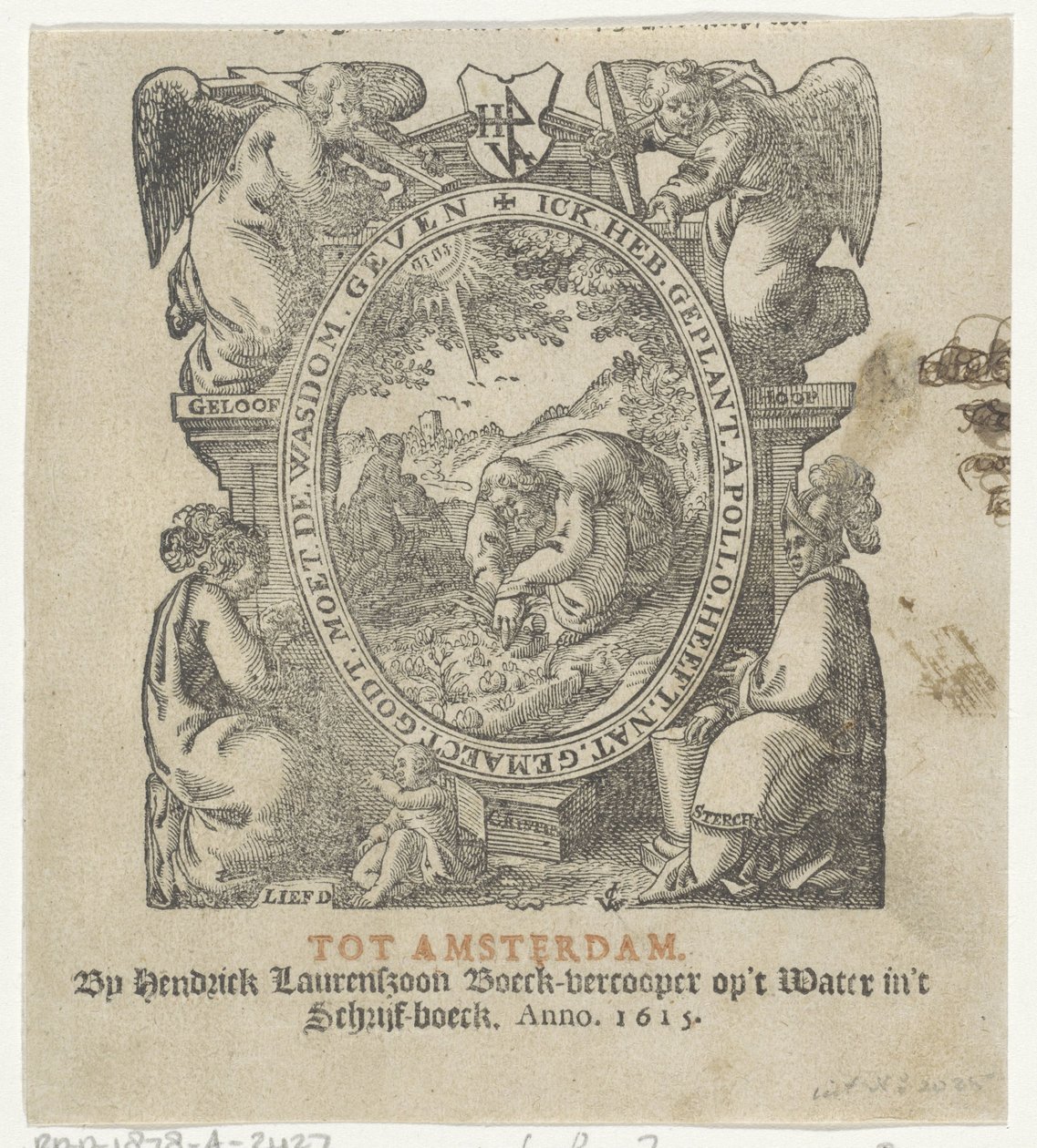 Bir adam ekin eken başlık skeç by Christoffel van Sichem (II) (possibly)