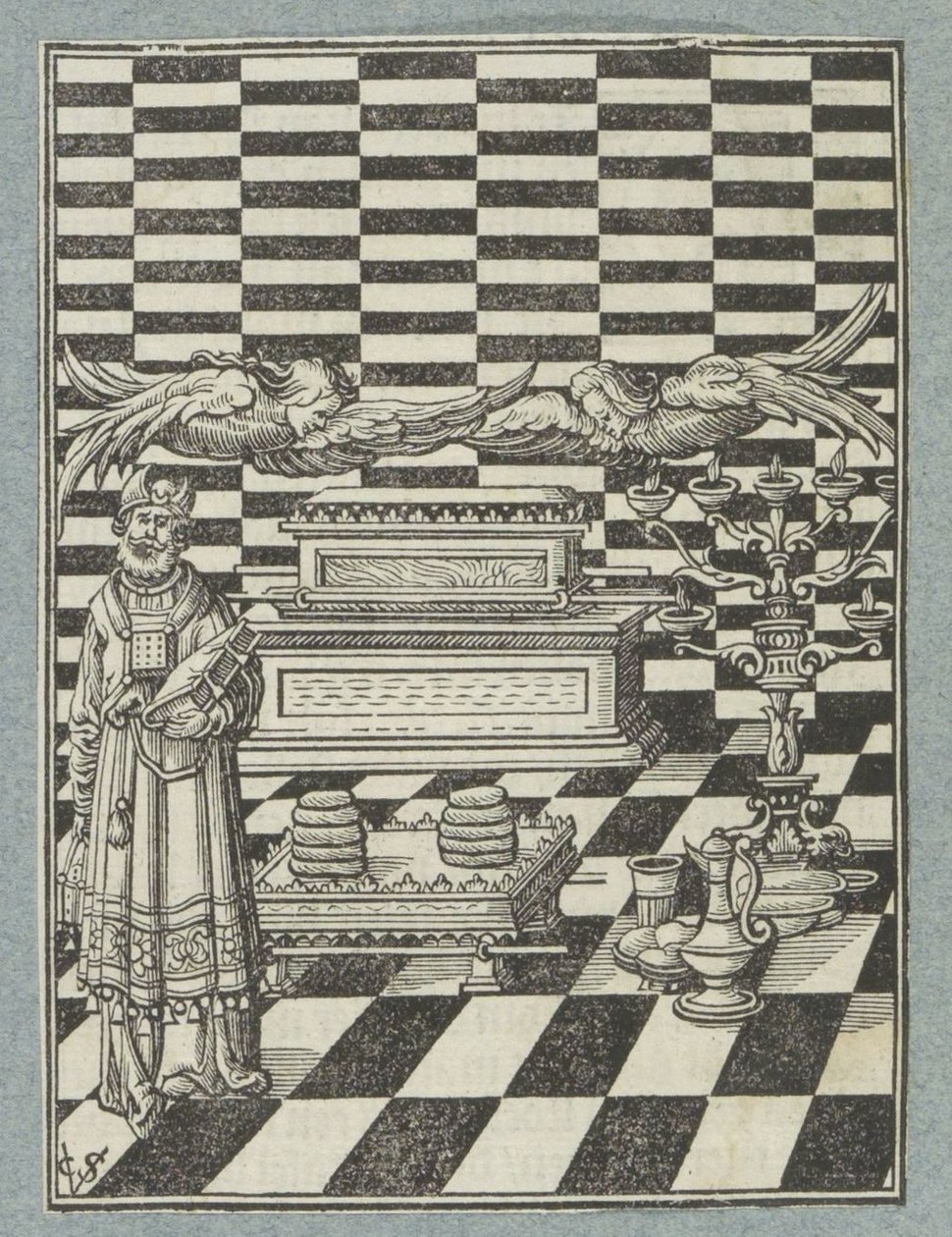 Ahit Sandığı ve Mişkandan Eşyalar by Christoffel van Sichem (II)