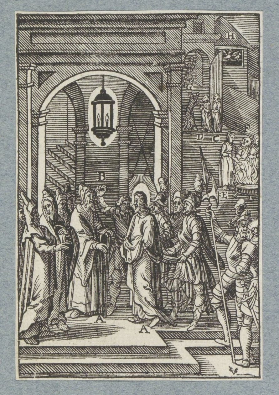 Annas için İsa by Christoffel van Sichem (II)