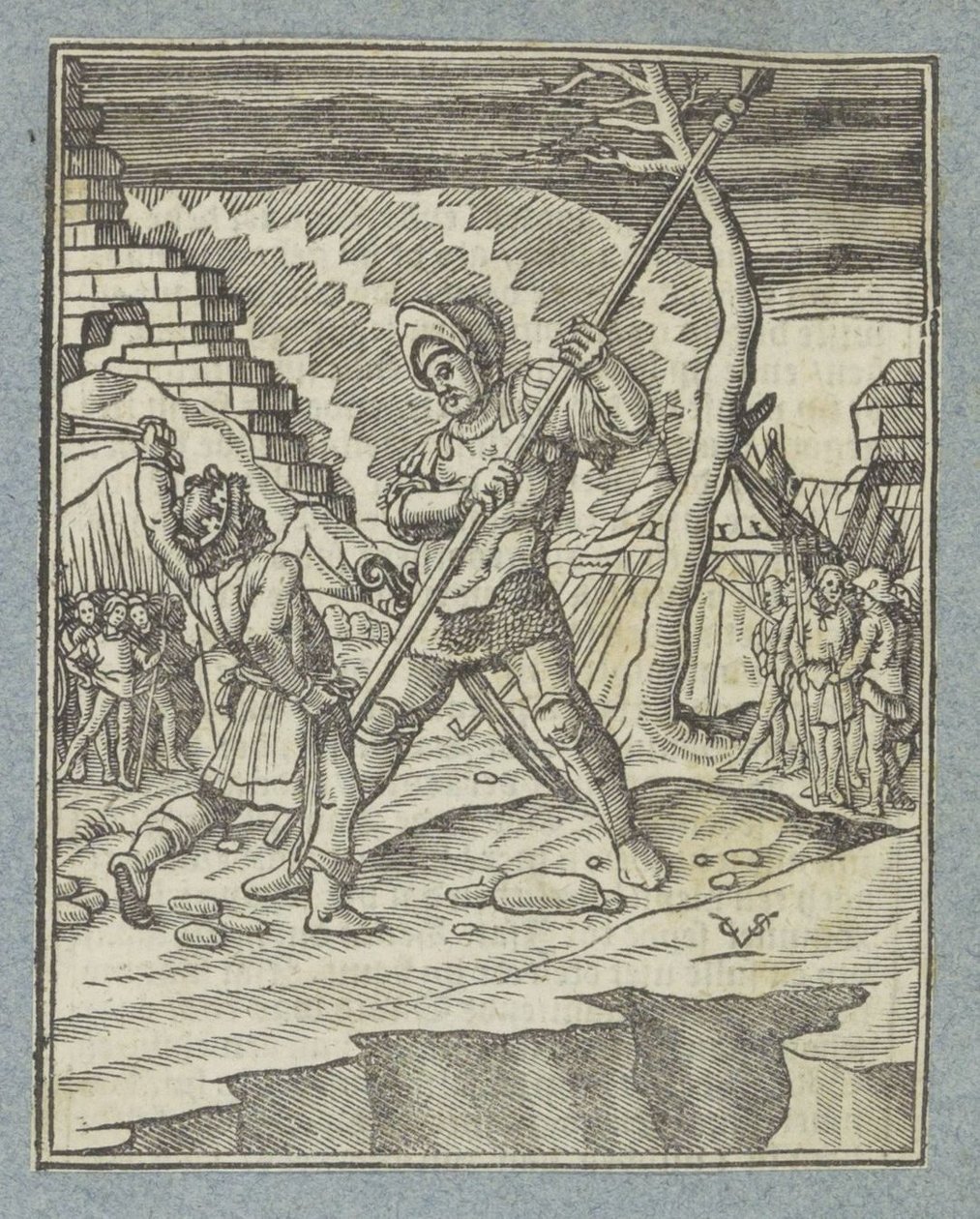 David Goliath'ı yendi by Christoffel van Sichem (II)