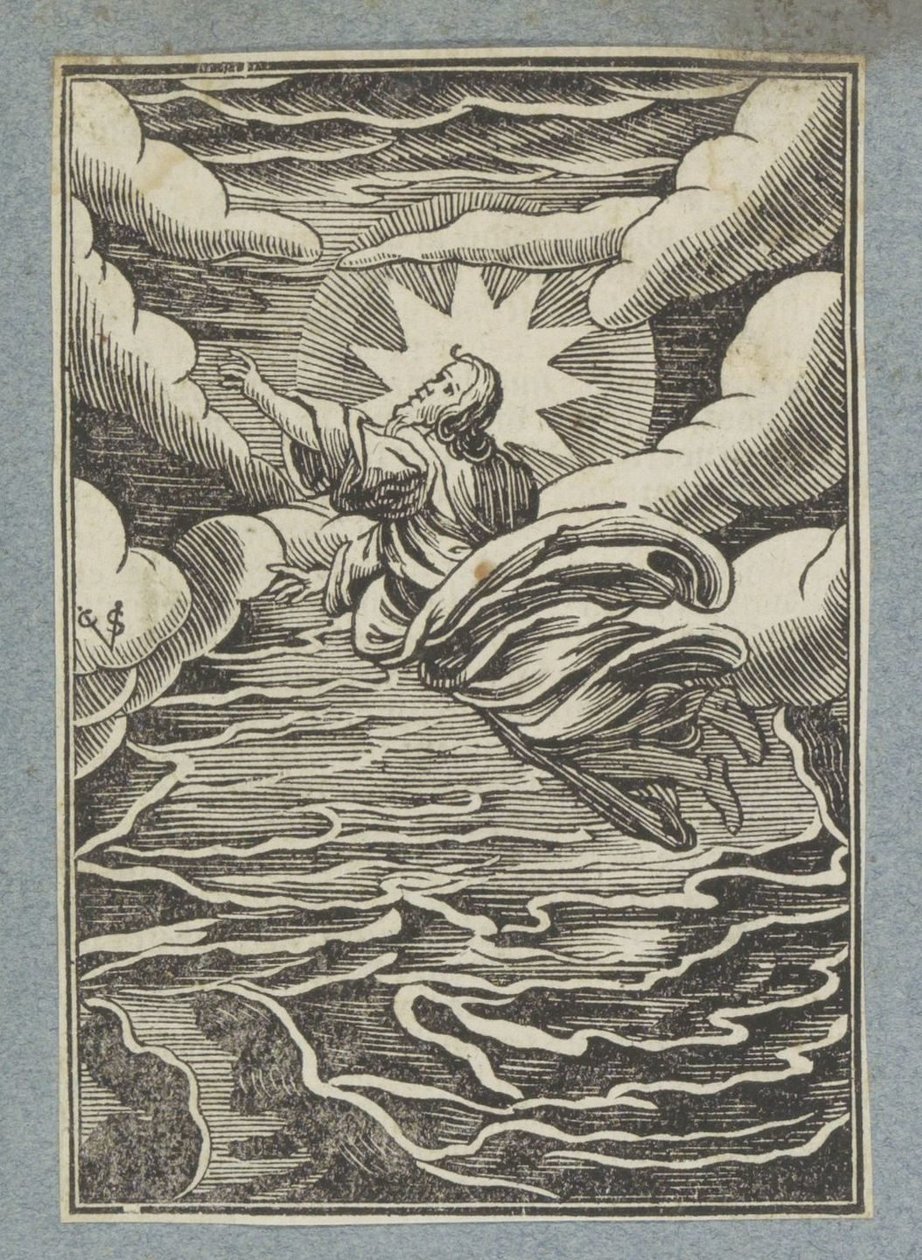 Yaratılışın ilk günü: ışık ve karanlık arasındaki ayrım by Christoffel van Sichem (II)