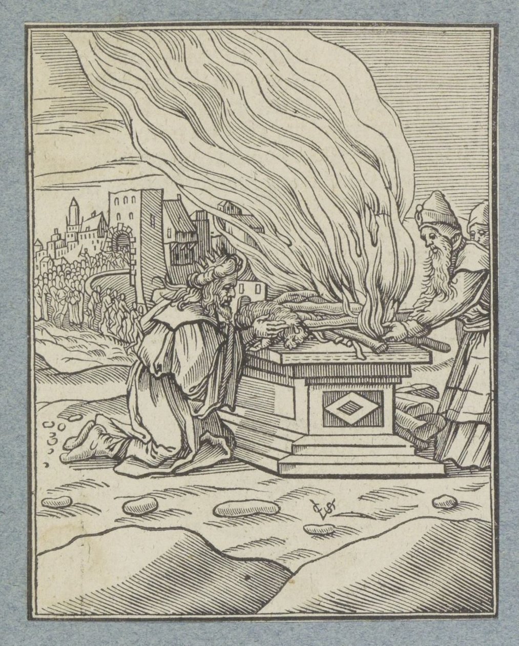 Kral Ahaz'ın Pagan Kurbanı by Christoffel van Sichem (II)