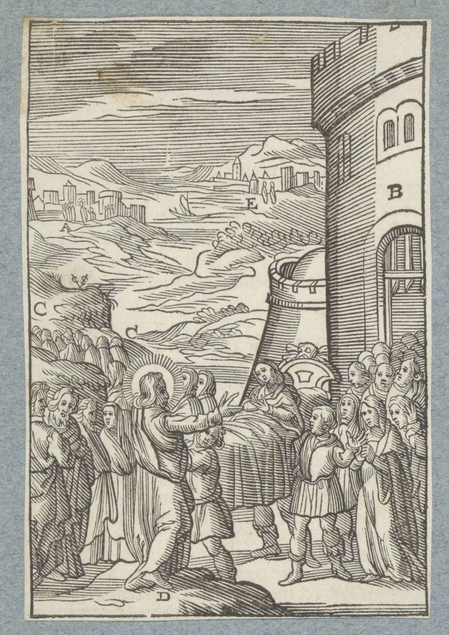 Nain Dulunun Oğlunu Yetiştirmek by Christoffel van Sichem (II)
