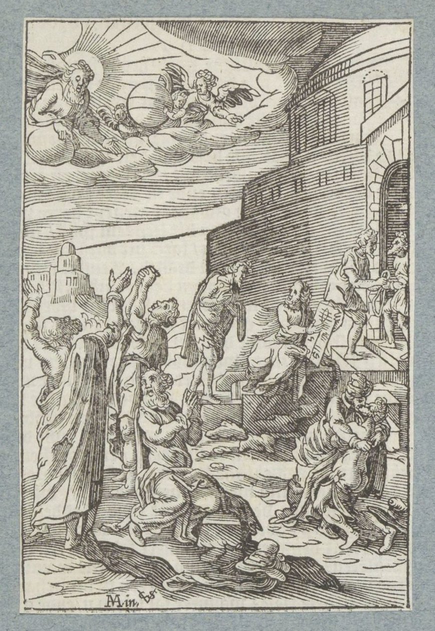 Borçlarımızı bağışla, biz de bize borçlu olanları bağışladık. by Christoffel van Sichem (II)