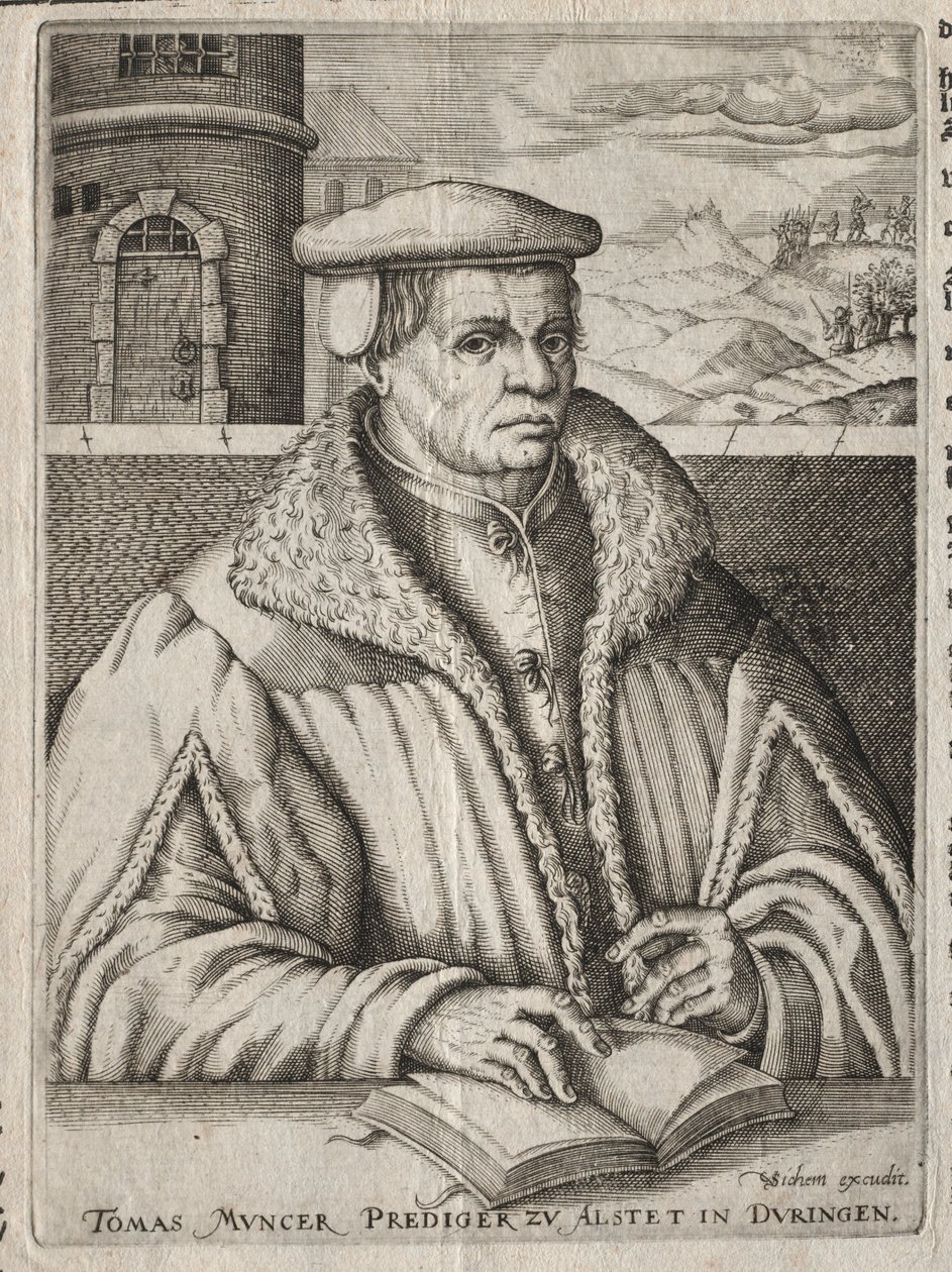 Thomas Munzer'in Portresi by Christoffel van Sichem