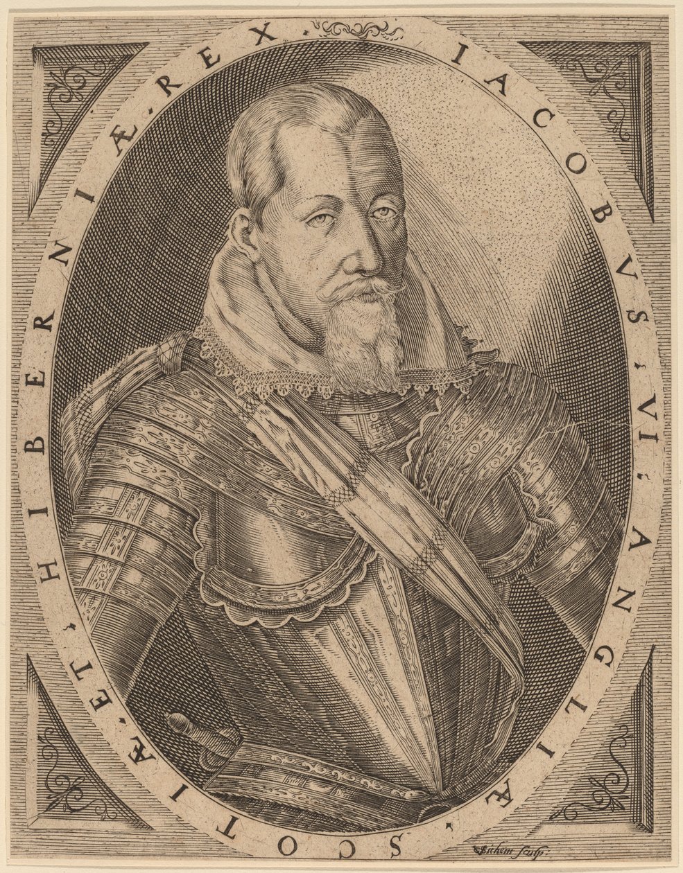 James I, Büyük Britanya Kralı by Christoffel van Sichem I