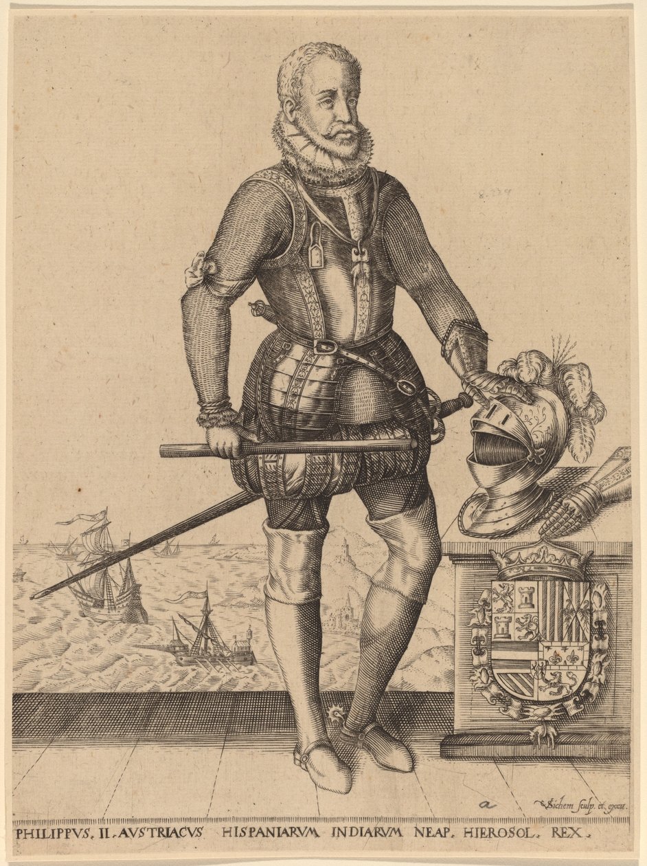 Philip II, İspanya Kralı by Christoffel van Sichem I