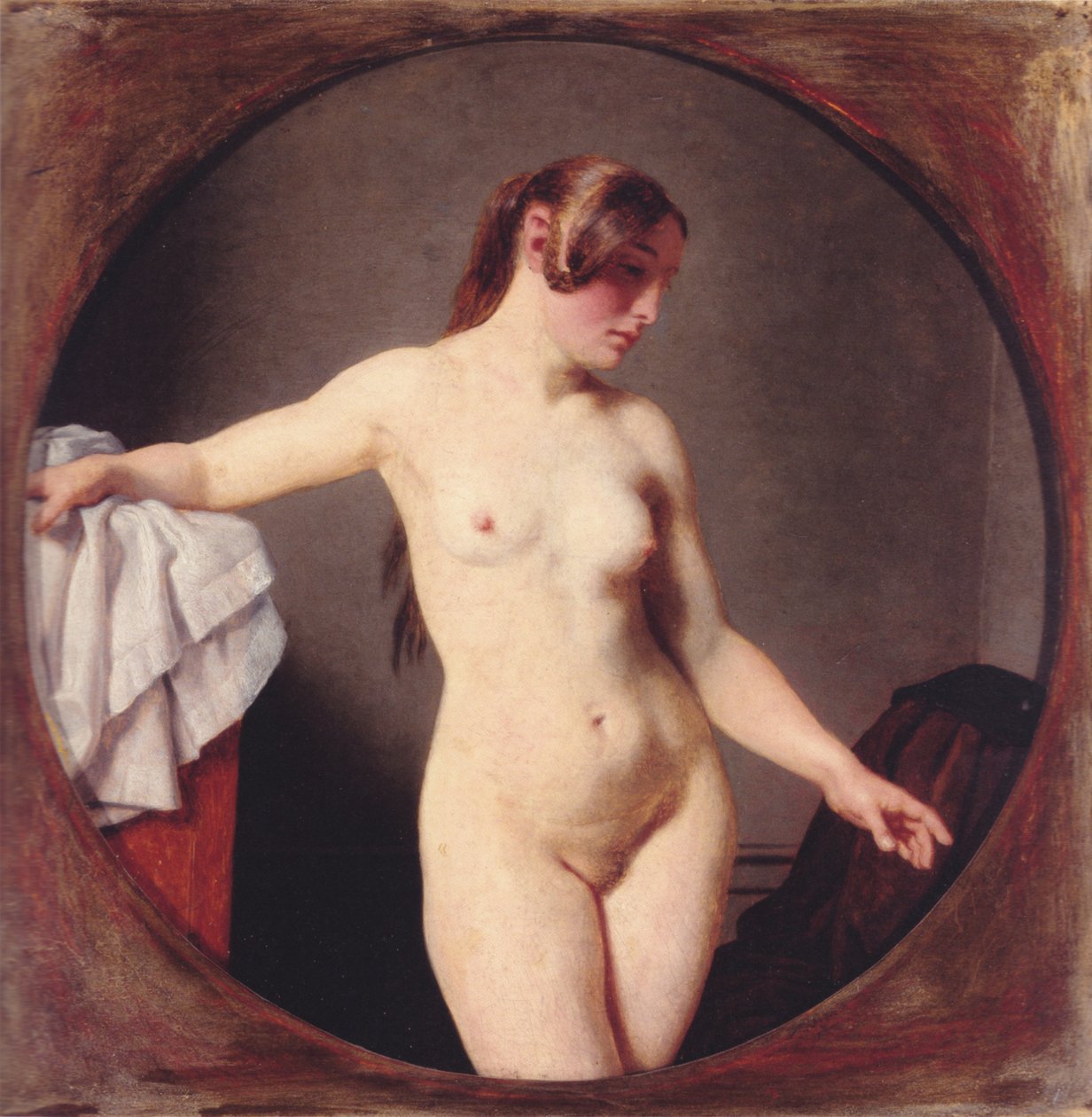 Kadın model stüdyosu. Floransalı by Christoffer Wilhelm Eckersberg