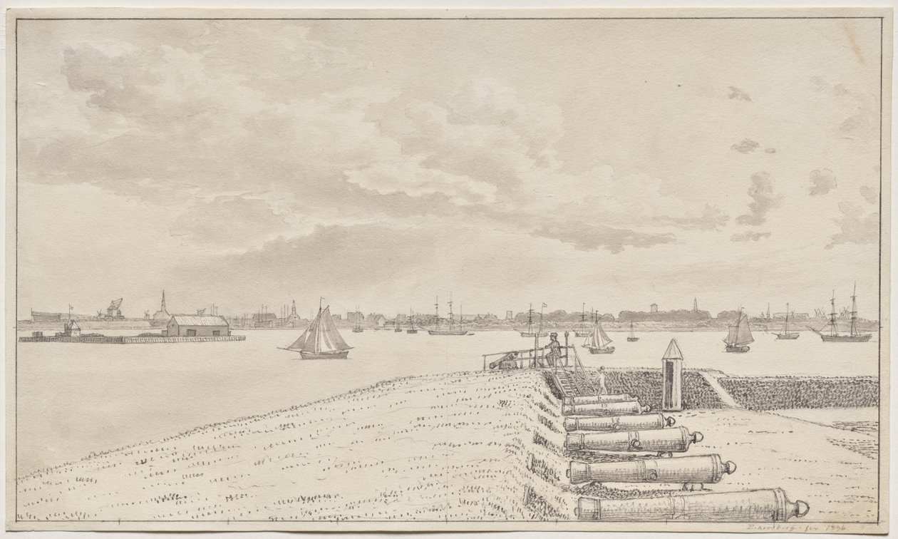 Bataryadan Şehre Bakış by Christoffer Wilhelm Eckersberg