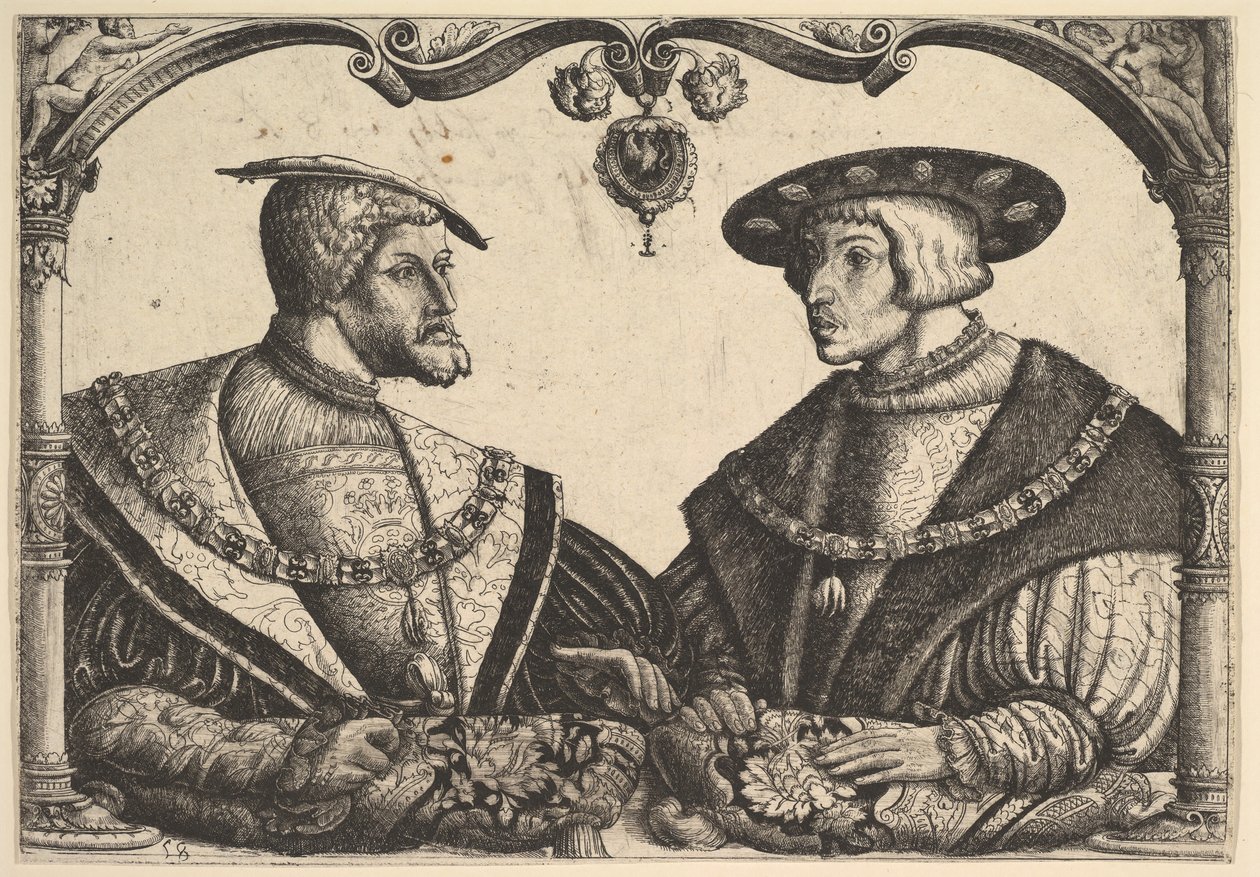 İmparatorlar Charles V ve Ferdinand I, M.Ö. 1531. by Christoph Bockstorffer