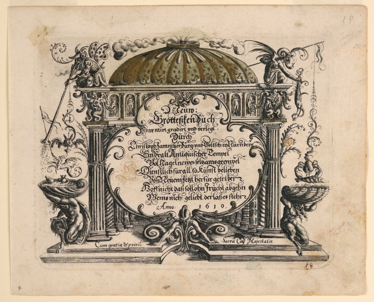 Başlık sayfası, Neuw Grotteßken Buch