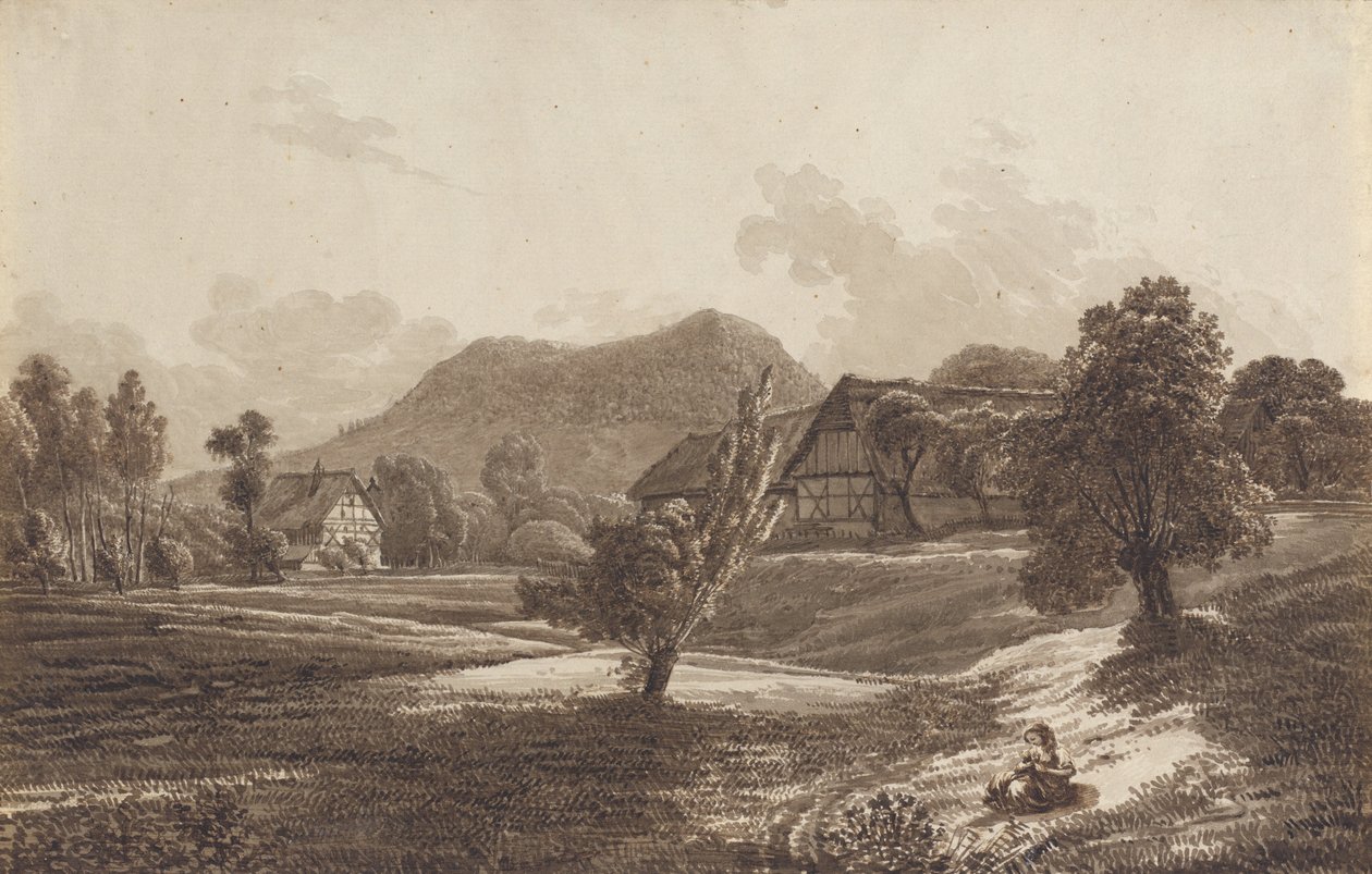 Landeskrone Dağı ile Lusatian Manzarası by Christoph Nathe