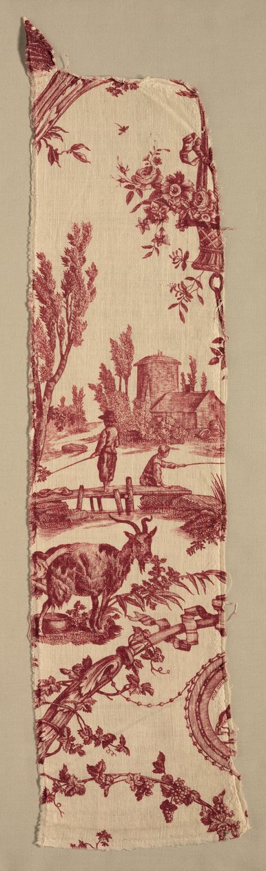 Copperplate Baskılı Pamuk Parçaları, c. 1789. by Christophe Philippe Oberkampf