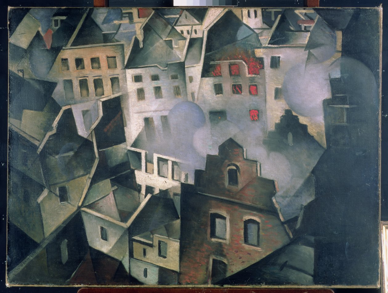 İlk Bombardımandan Sonra Ypres by Christopher Richard Wynne Nevinson