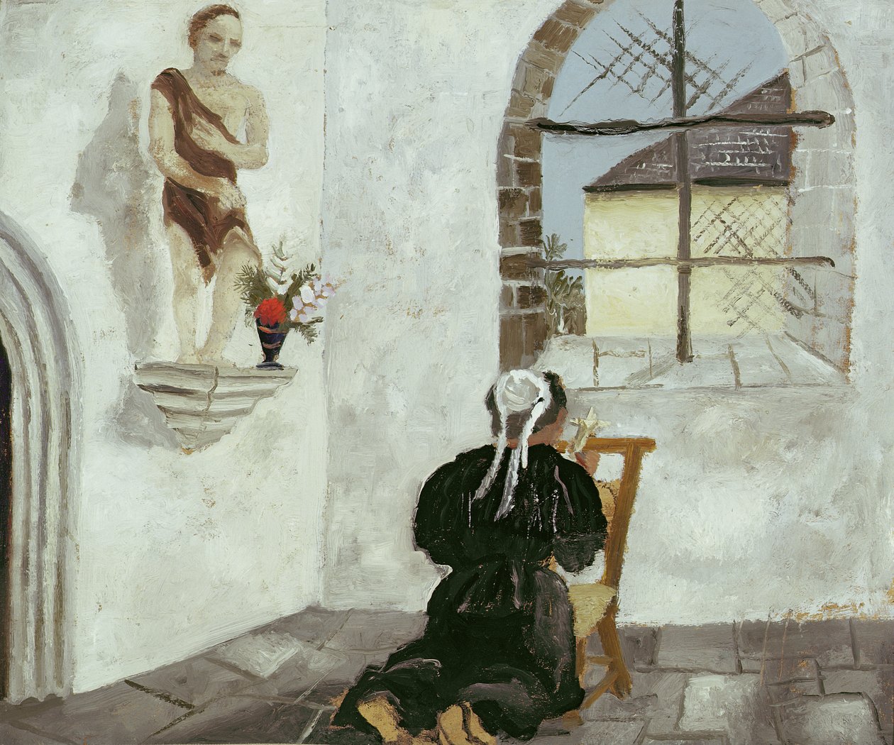 Páfagarðssalur með seglum, ernum og þungu stórskotaliði, c.1808 i by Christopher Wood