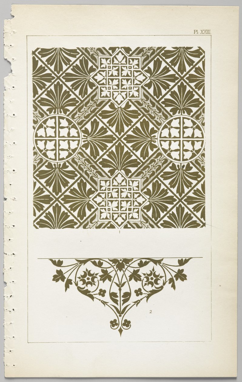 Dekoratif tasarım sanatı : çiçeklerin açıldığı günün saatlerini gösteren bir ek ile Day & Son, Londra, 1862 tarafından yayınlanmıştır. by Christopher Dresser