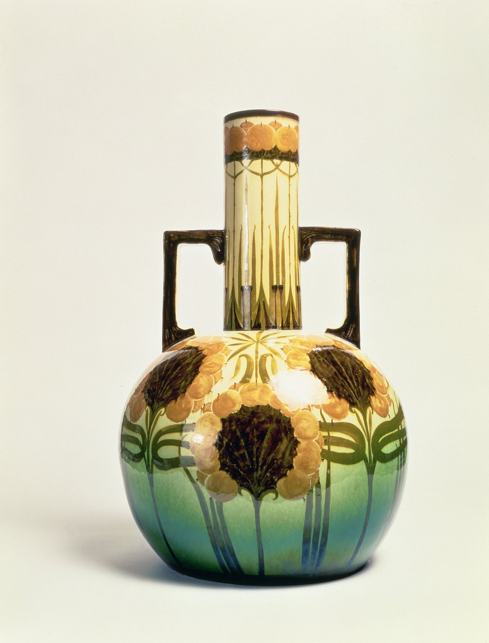 Vazo, Clarissa Ault tarafından dekore edilmiş, 1890 dolayları by Christopher Dresser