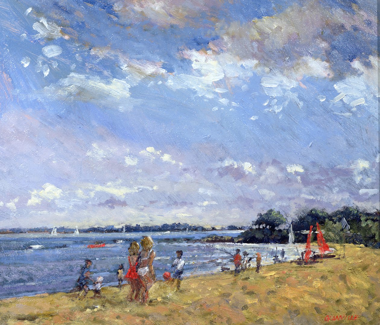 Akşam, Carnac (tuval üzerine yağlıboya) by Christopher Glanville