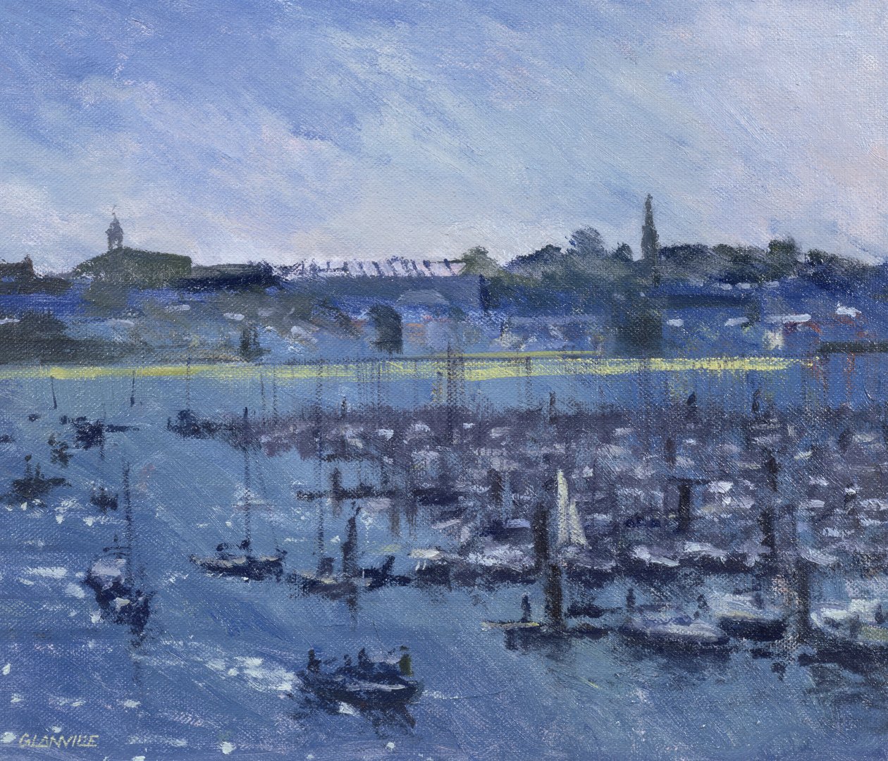 St. Malo (tuval üzerine yağlıboya) by Christopher Glanville