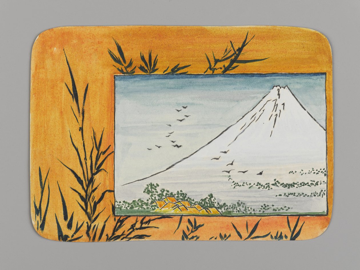 Bambulu Fuji (kağıt üzerinde wc) by Christopher Grant La Farge