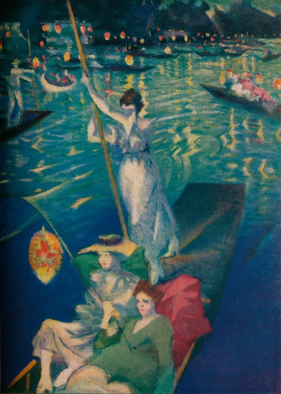 Bir Thames Yarışı, c1919 by Christopher Richard Wynne Nevinson