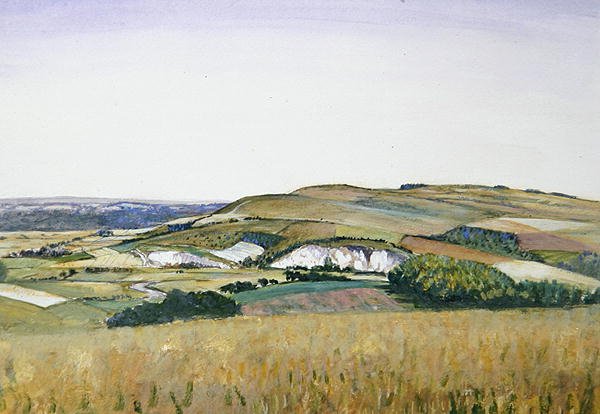 Amberley (kağıt üzerine sulu boya ve guaj boya) by Christopher Richard Wynne Nevinson
