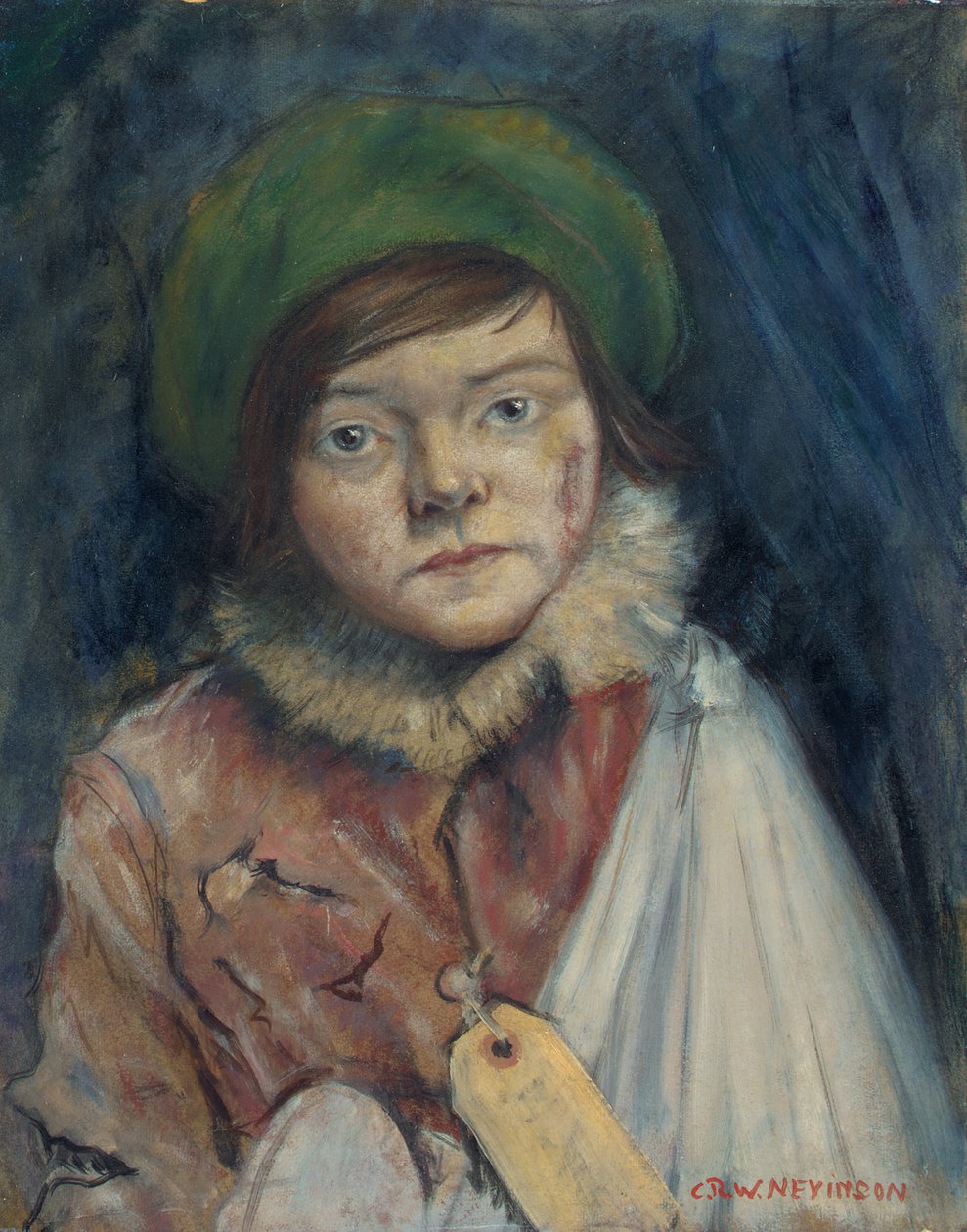 Camden Town Kid veya Cockney Stoacı, 1940 by Christopher Richard Wynne Nevinson