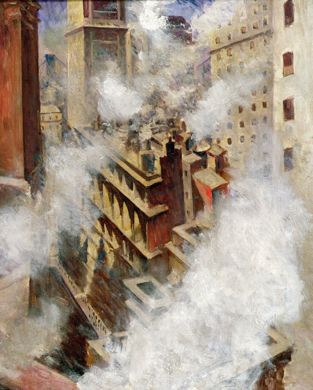 New York (tuval üzerine yağlı boya) by Christopher Richard Wynne Nevinson