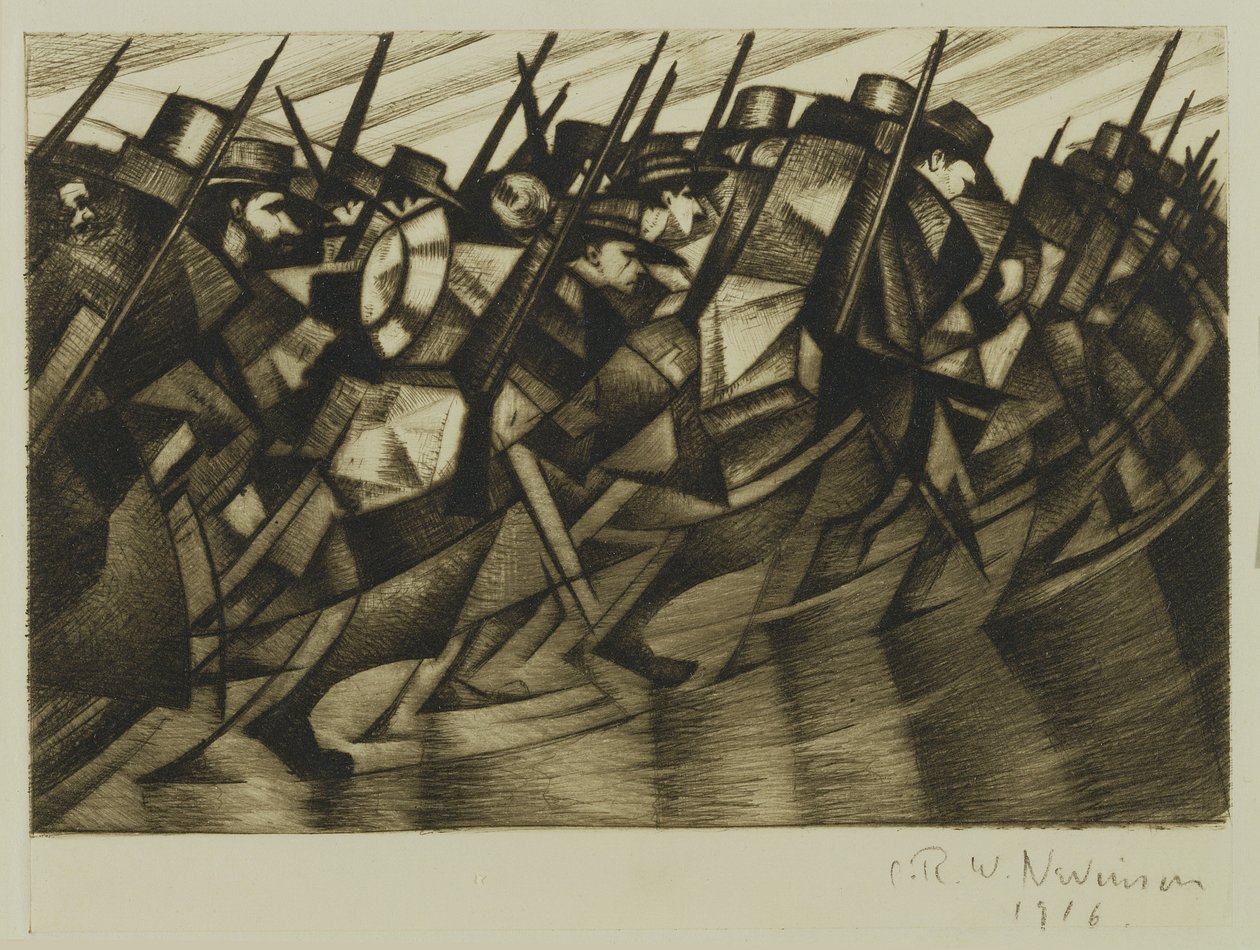 Siperlere Dönüş, 1916 by Christopher Richard Wynne Nevinson