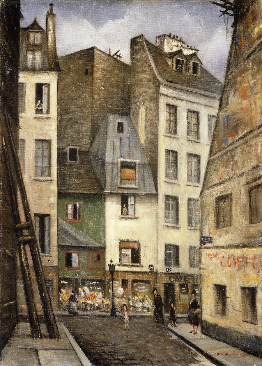 Rue St. Julien le Pauvre, Paris, by Christopher Richard Wynne Nevinson