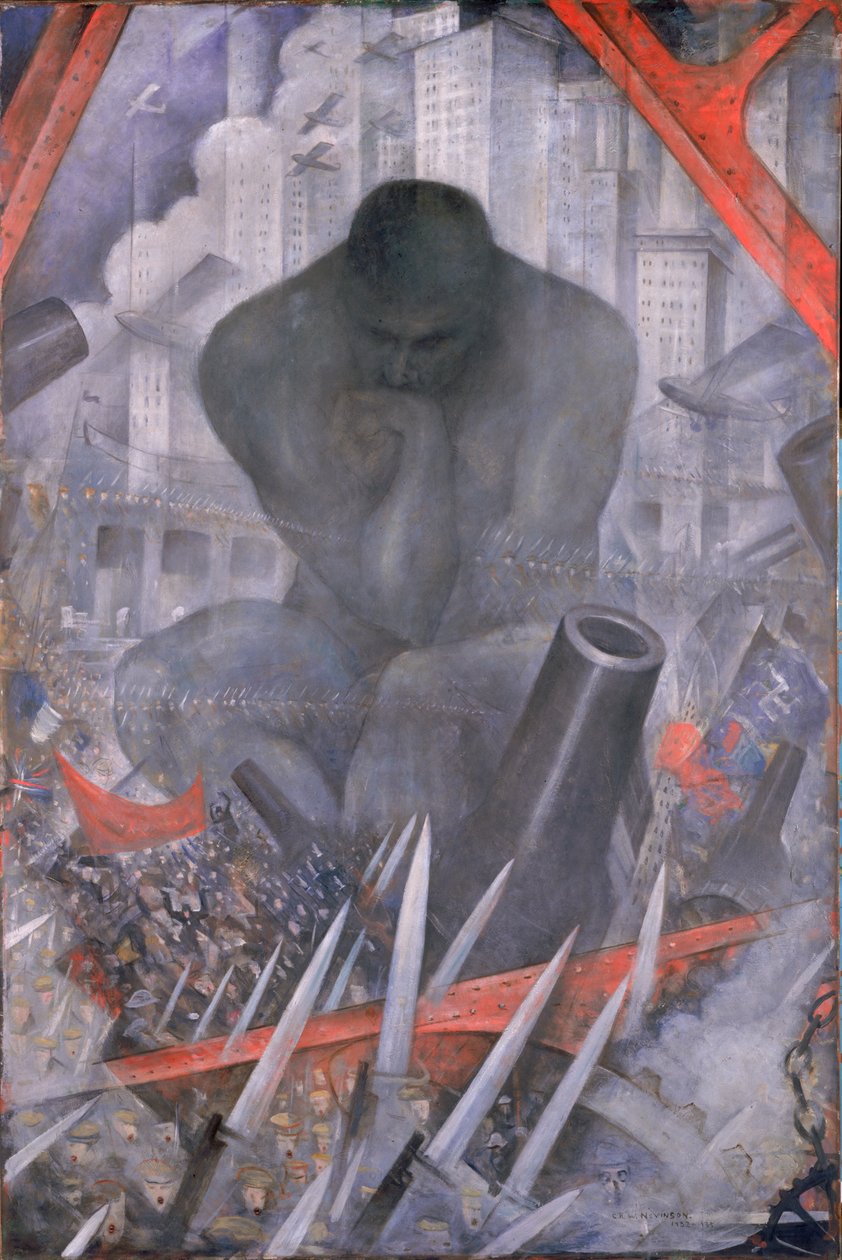 Twentieth Century, c.1932-35 (tuval üzerine yağlı boya) by Christopher Richard Wynne Nevinson