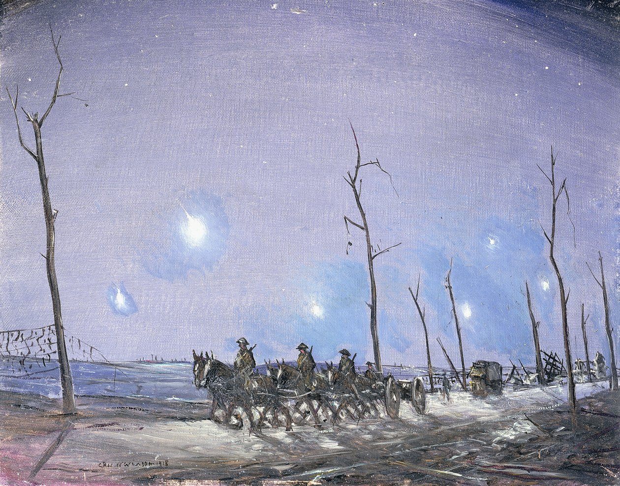 Verey Işıkları, 1918 by Christopher Richard Wynne Nevinson