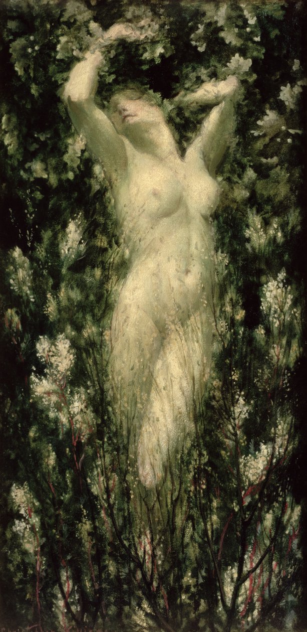 Blodeuwedd, c.1925-30 (tuval üzerine yağlı boya) by Christopher Williams