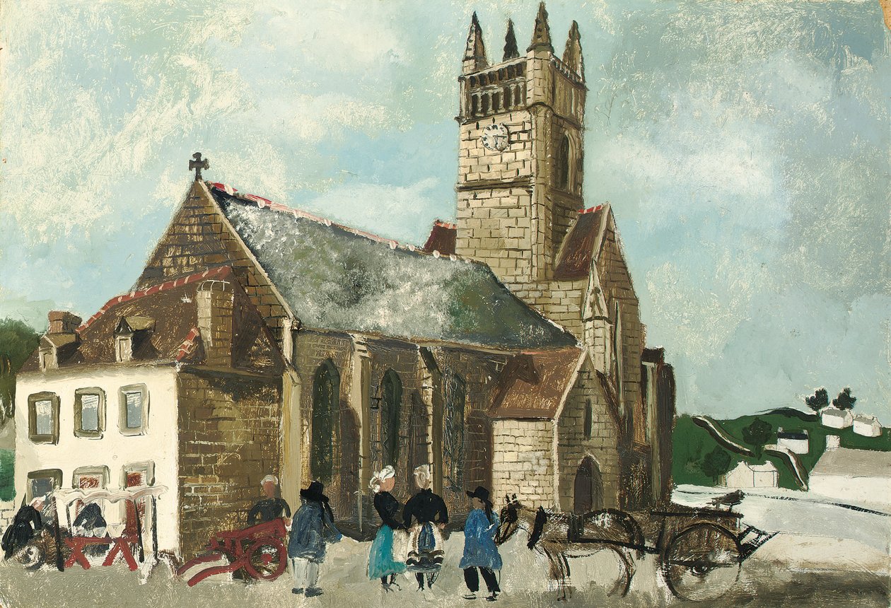 Kilise ve Pazar, Brittany by Christopher Wood