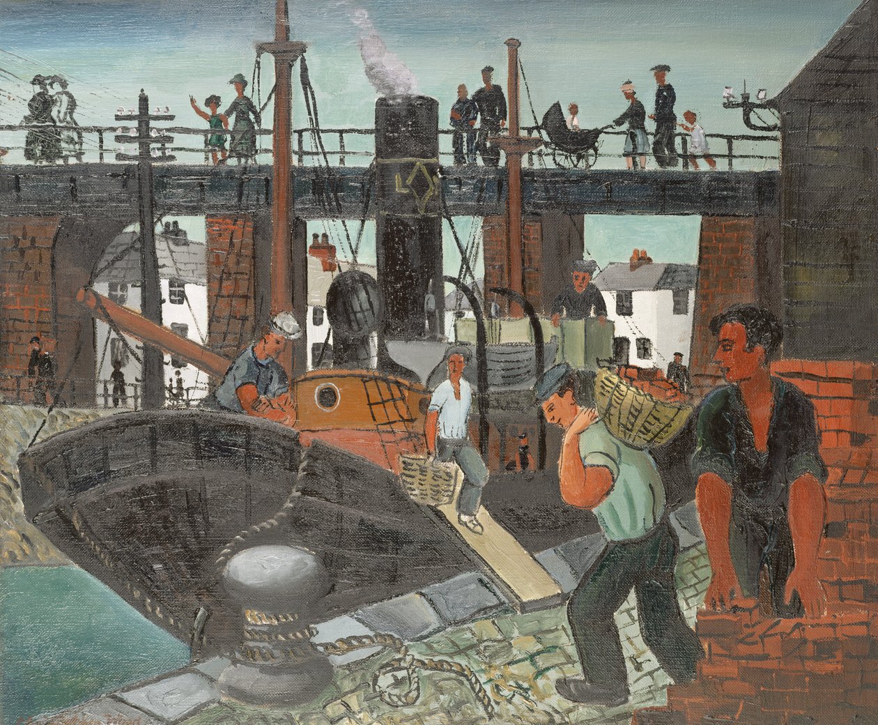 Teknelerin Yüklenmesi, St. Ives by Christopher Wood