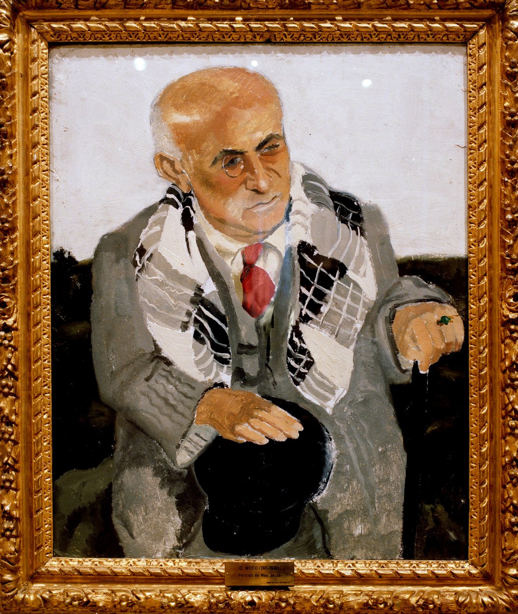 Fransız şair Max Jacob (1876-1944) Portresi Christopher Wood (1901-1930) tarafından 1930 Orleans, Güzel Sanatlar Müzesi civarında. by Christopher Wood