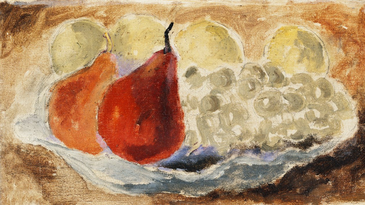 Kabuk, Yemek ve Meyve, c.1922 (gemide yağ) by Christopher Wood