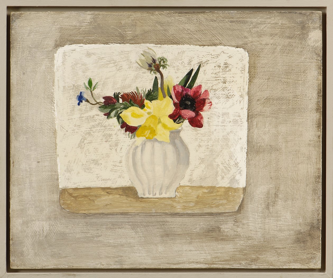 Beyaz Kavanozda Bahar Çiçekleri, c.1928 by Christopher Wood