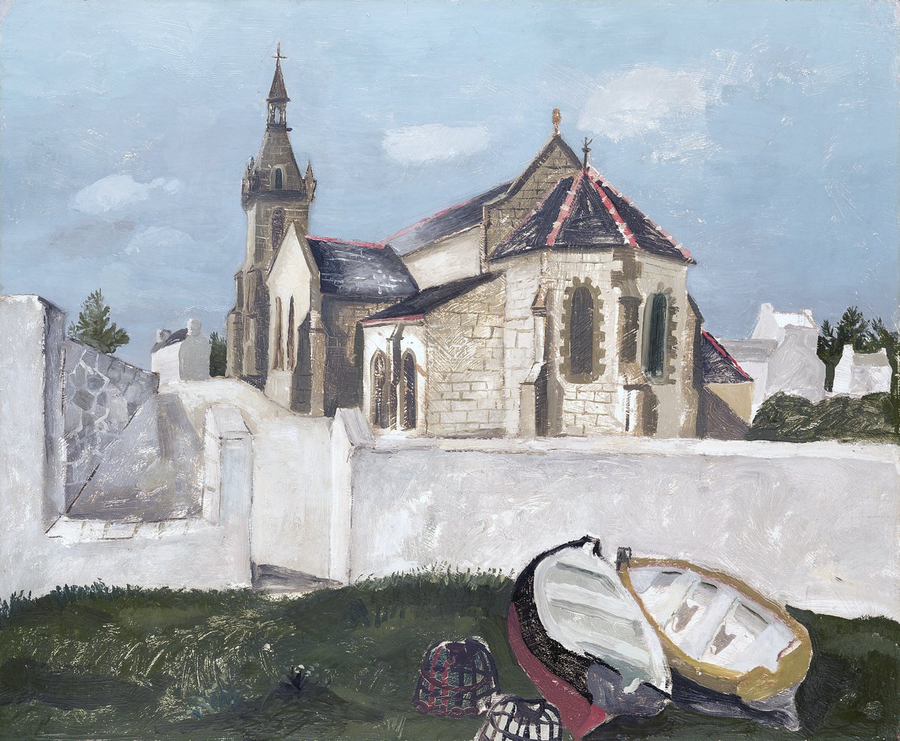 Treboul Church, Brittany by Christopher Wood