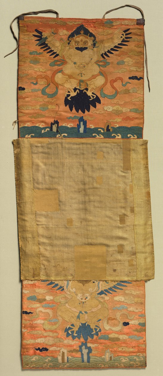 Garuda ile Vajrapani İşlemeli Dağ by Chöying Dorjé, the Tenth Black Hat Karmapa (Tibetan