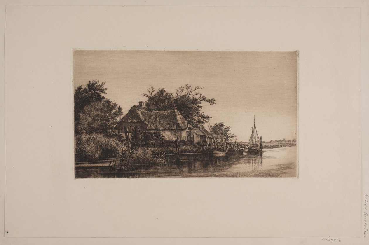 nehir manzarası by Cilius Johannes Konrad Andersen