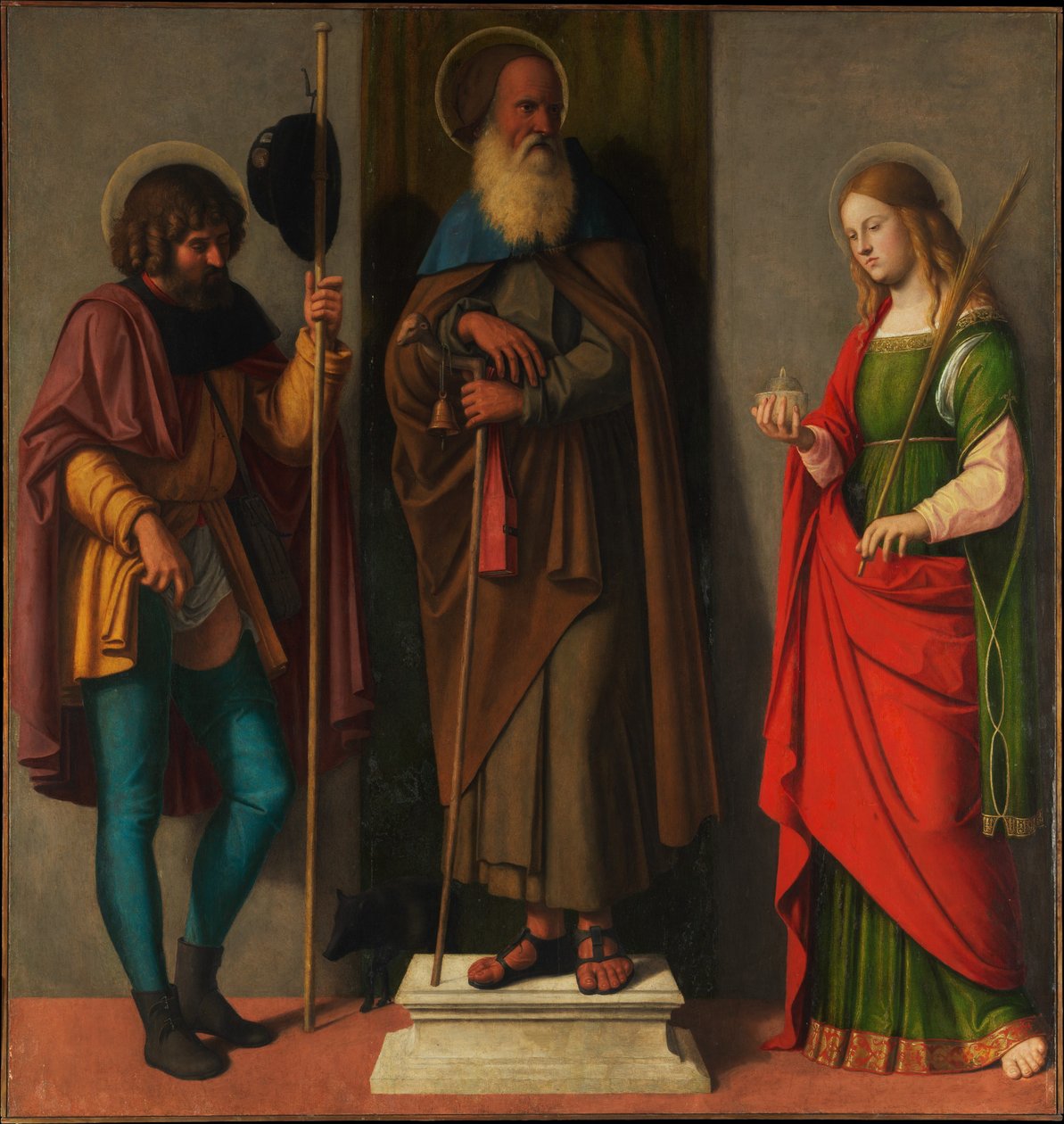 Roch, Anthony Abbot ve Lucy by Cima da Conegliano