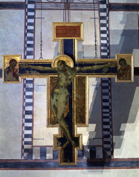 Çarmıha gerilme, c.1285 (panelde tempera) (detay için bkz. 123189) by Cimabue