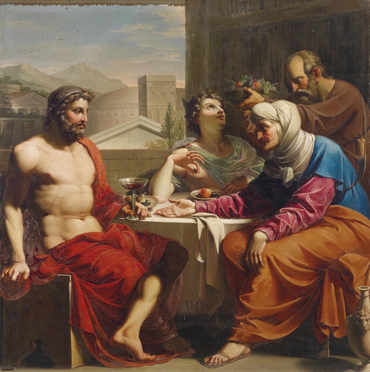 Philemon ve Baucis ile Jüpiter ve Merkür by Andrea the Elder Appiani