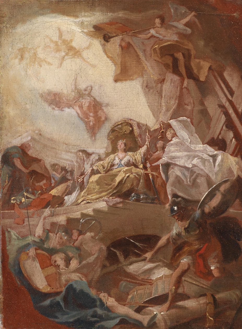 Allegorische Verherrlichung eines Fürstenhauses by Circle of Johann Evangelist Holzer
