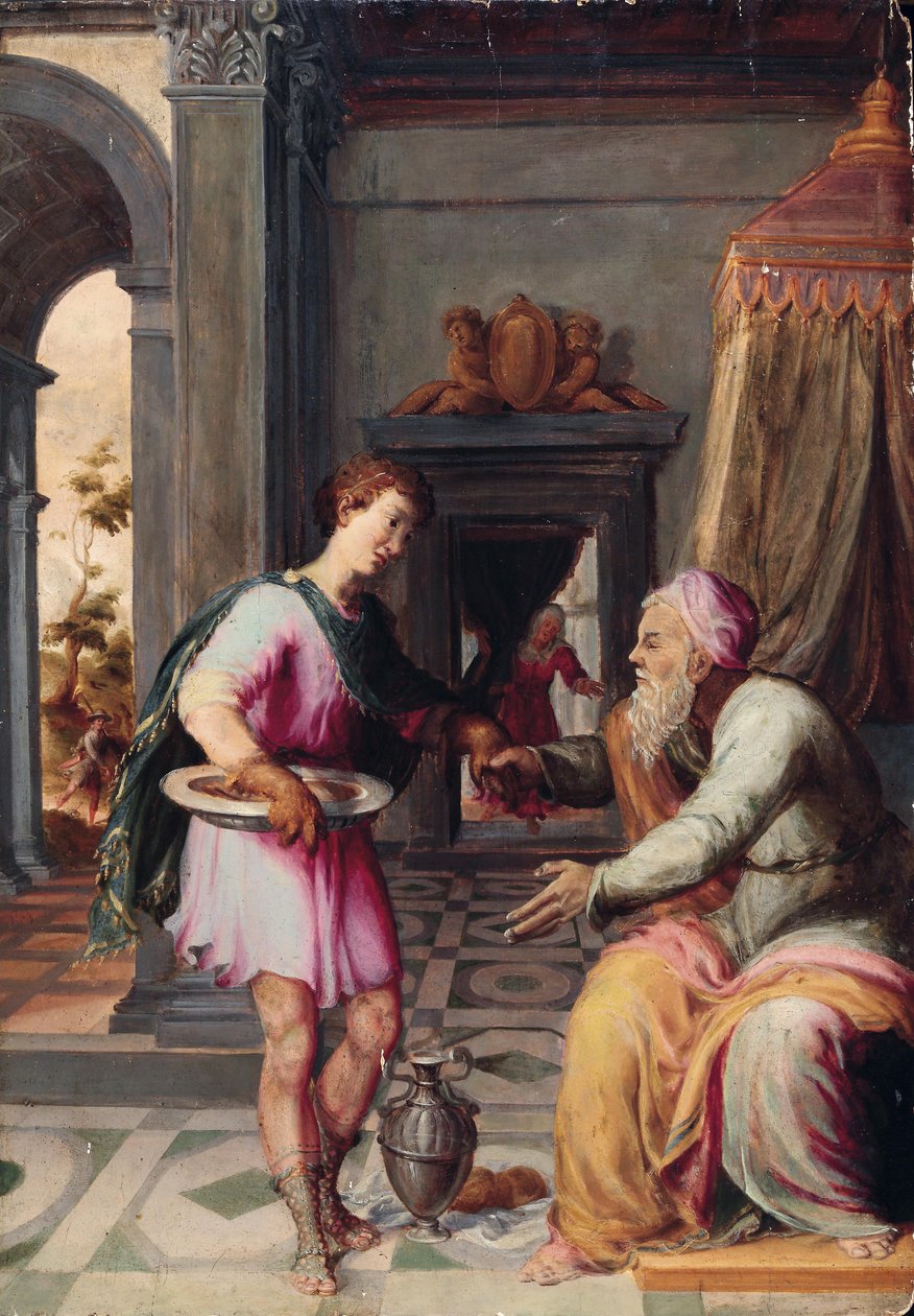 İshak ve Yakup by Circle of Prospero Fontana